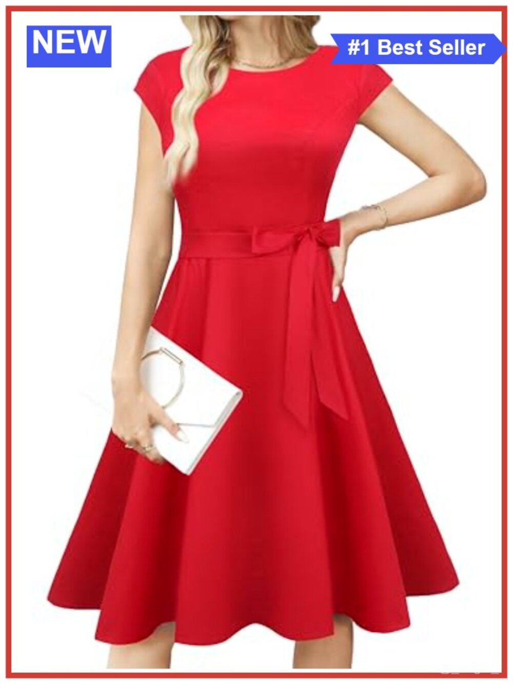 Vintage 1950s Cocktail Dress Boatneck Cap Sleeve Cotton Spandex